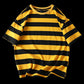 Striped Round Neck  Short Sleeves T-shirt
