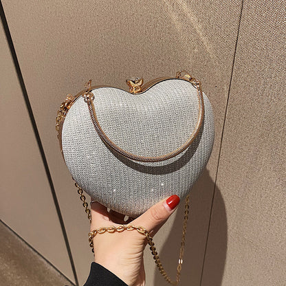 Crossbody Peach Heart Bag