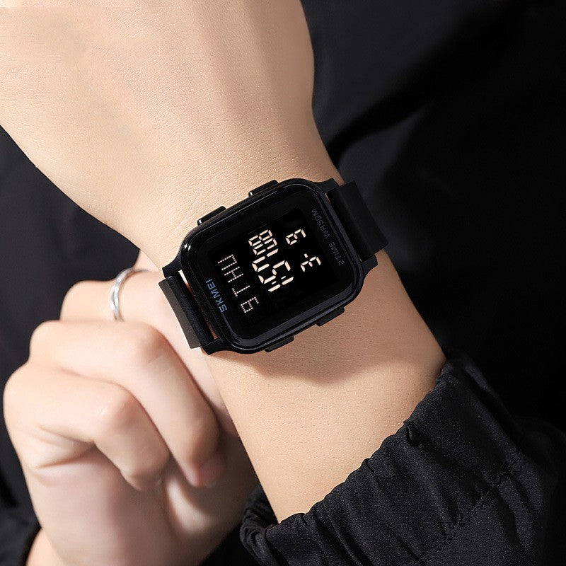 Square Waterproof Digital Watch