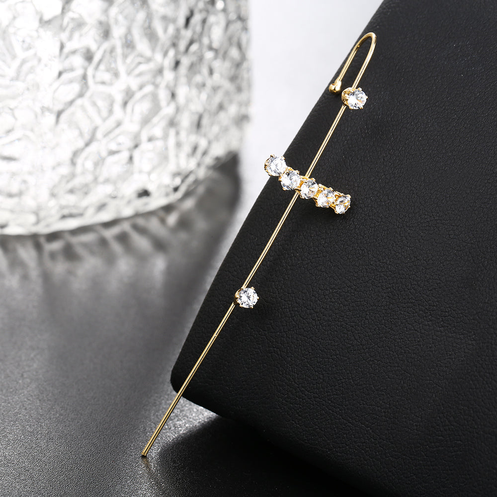 Rhinestone Piercing Earring