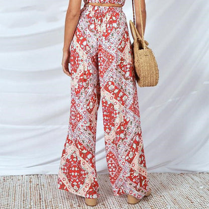 Bohemian printed pants