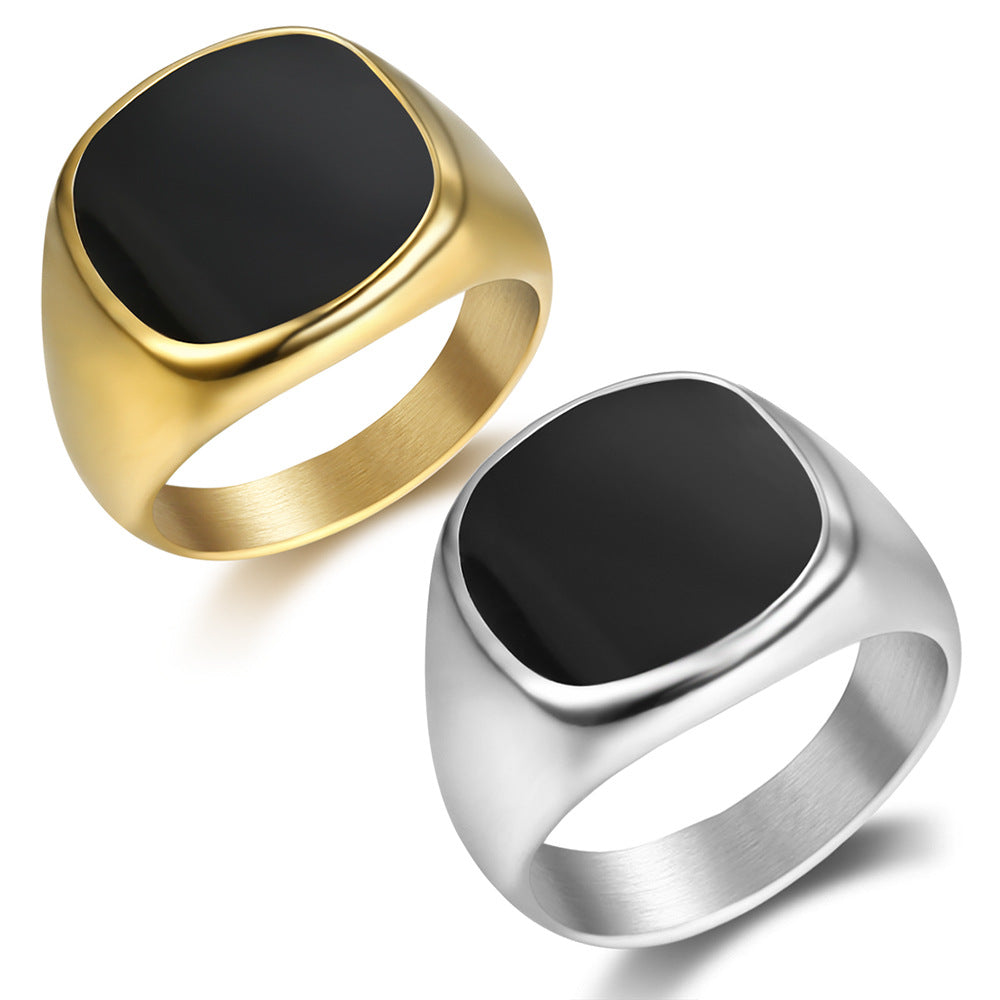 Square  Mens Ring