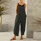 Casual Cropped Overalls Long Pant