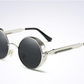 UV protection round frame sunglasses