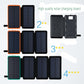 10000 mAh wireless induction solar charging treasure