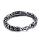 Mens Skeleton Braided Chain Bracelet