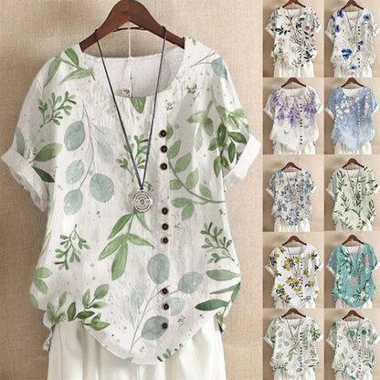 Printed Loose Casual Short Sleeve T-Shirt