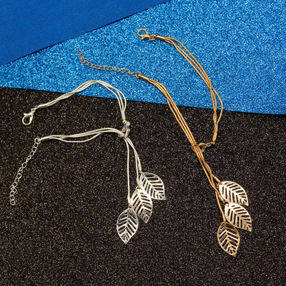 Hollow Leaf Bracelet