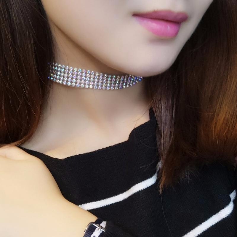 Crystal Rhinestone Choker Necklace