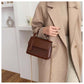 Solid color crossbody square bag