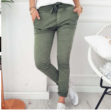 Slim fit skinny stretch pants