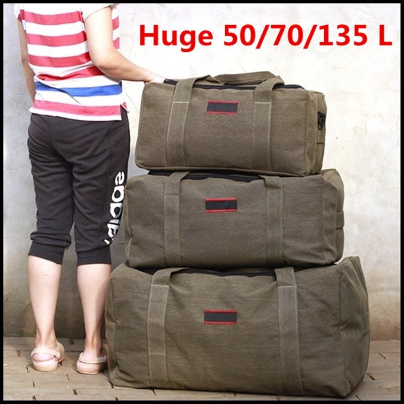 Large Capacity Canvas Hand Luggage Travel Bag