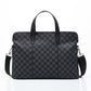 Horizontal Shoulder Plaid Business Handbag