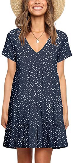 European And American Short Sleeve Dress