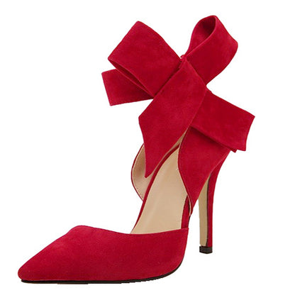 Big Bow Thin Heel Shoes