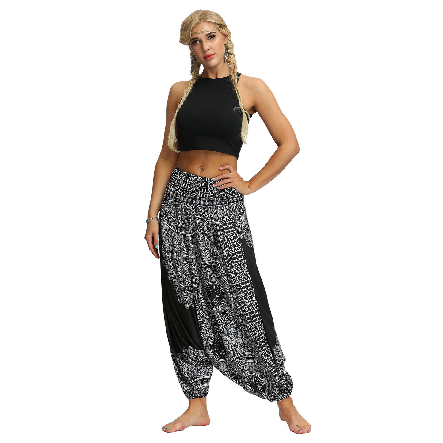 Bohemian Digital Printing Yoga Pants