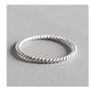 999 sterling twist couple ring