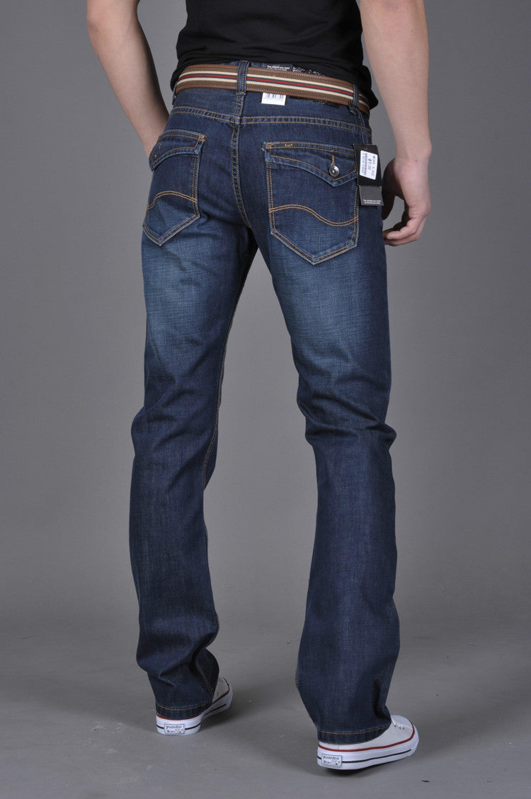 Men's Denim Straight-Leg Pants