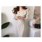 Wave Dot V-Neck  Dress