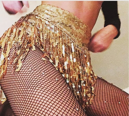 Tassel Sequins Hot Pants