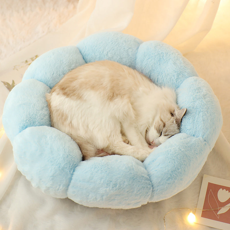 Round Flower Cat Kennel