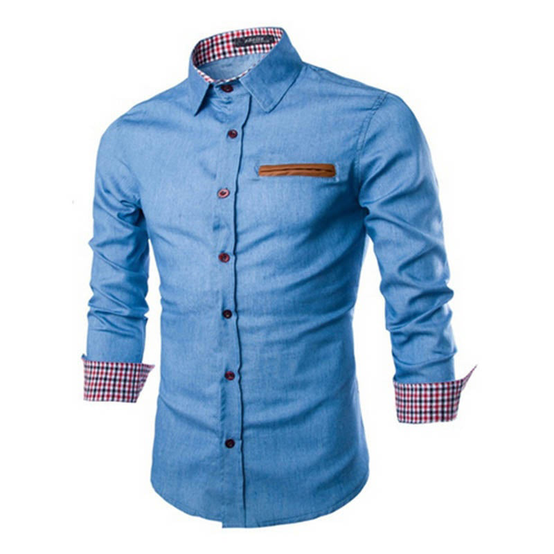 Long sleeve denim shirt