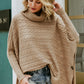 High neck knit cloak