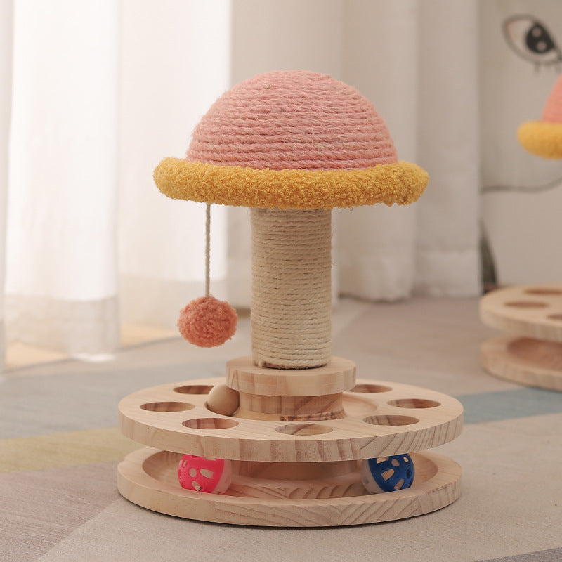 Wood Turntable Cat Toy