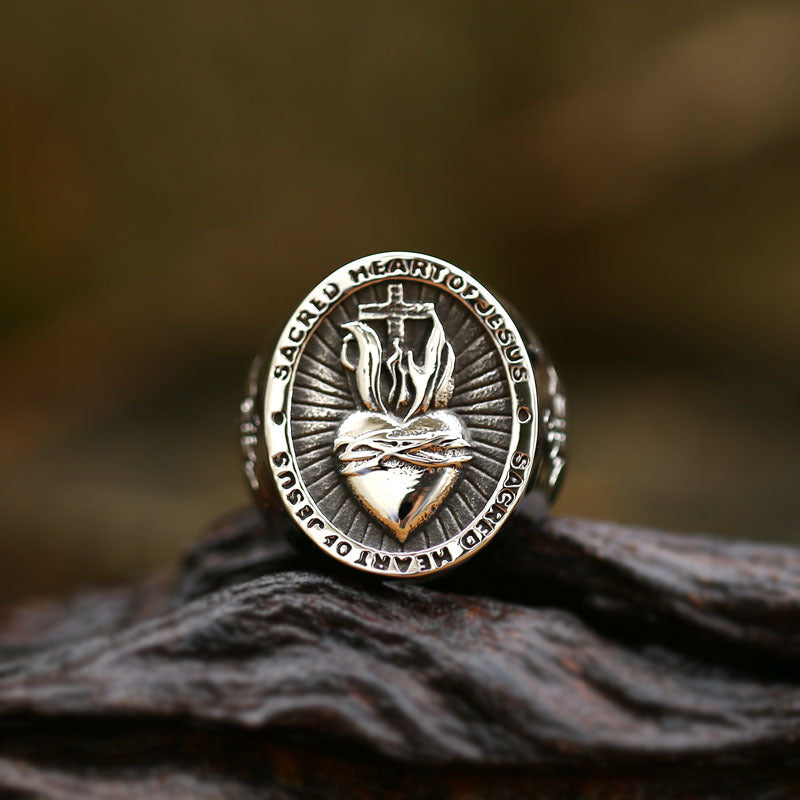 Men's jesus ring