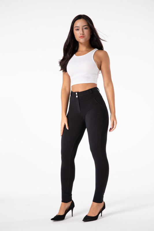 Mid Rise Tight Fitting Pants