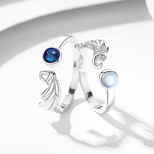 Angel Devil Couple Ring