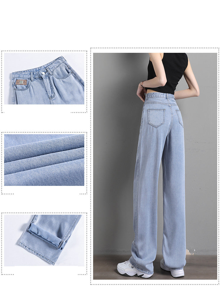 High-waisted Small Straight Wide Leg Pants