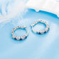 Diamond-studded Zircon Earrings