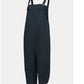 Casual Cropped Overalls Long Pant