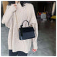 Solid color crossbody square bag