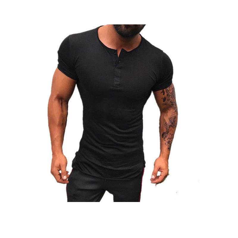 Men's monochrome short sleeve