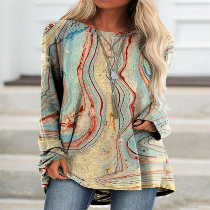 Loose Pullover Long Sleeves top