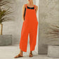 Casual Cropped Overalls Long Pant