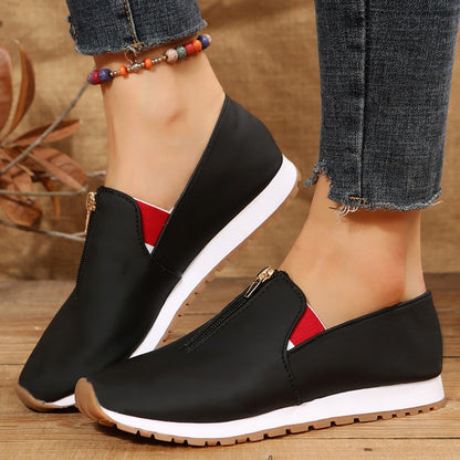 Zip Flats Shoes