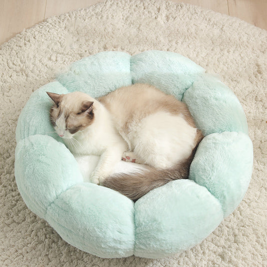 Round Flower Cat Kennel