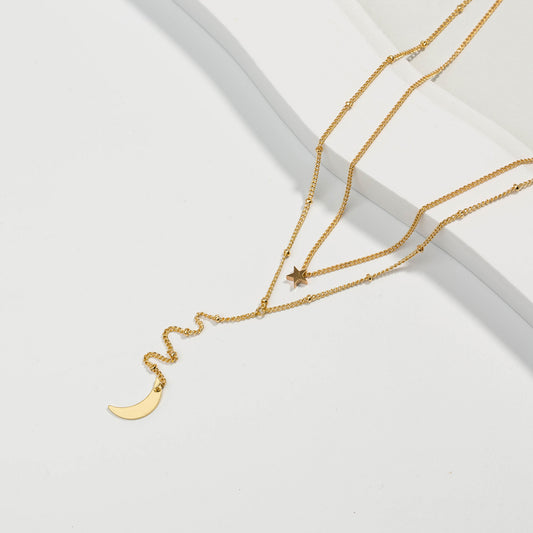 Multilayered Chain Necklace