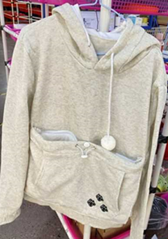 Big pocket hooded sweatshirt