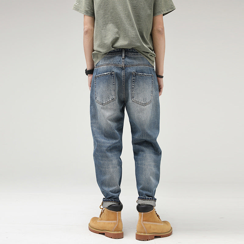 Men's Casual Loose Straight-leg Jeans