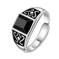 Men's Trendy Obsidian Domineering Ring