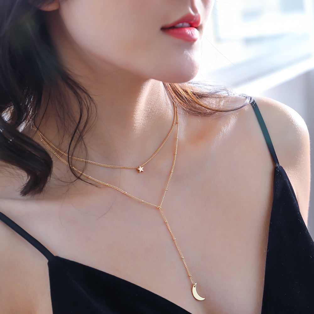 Multilayered Chain Necklace