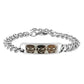 Mens Luminous Skull  Bracelet