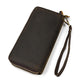 Vintage Double Leather Clutch Bag