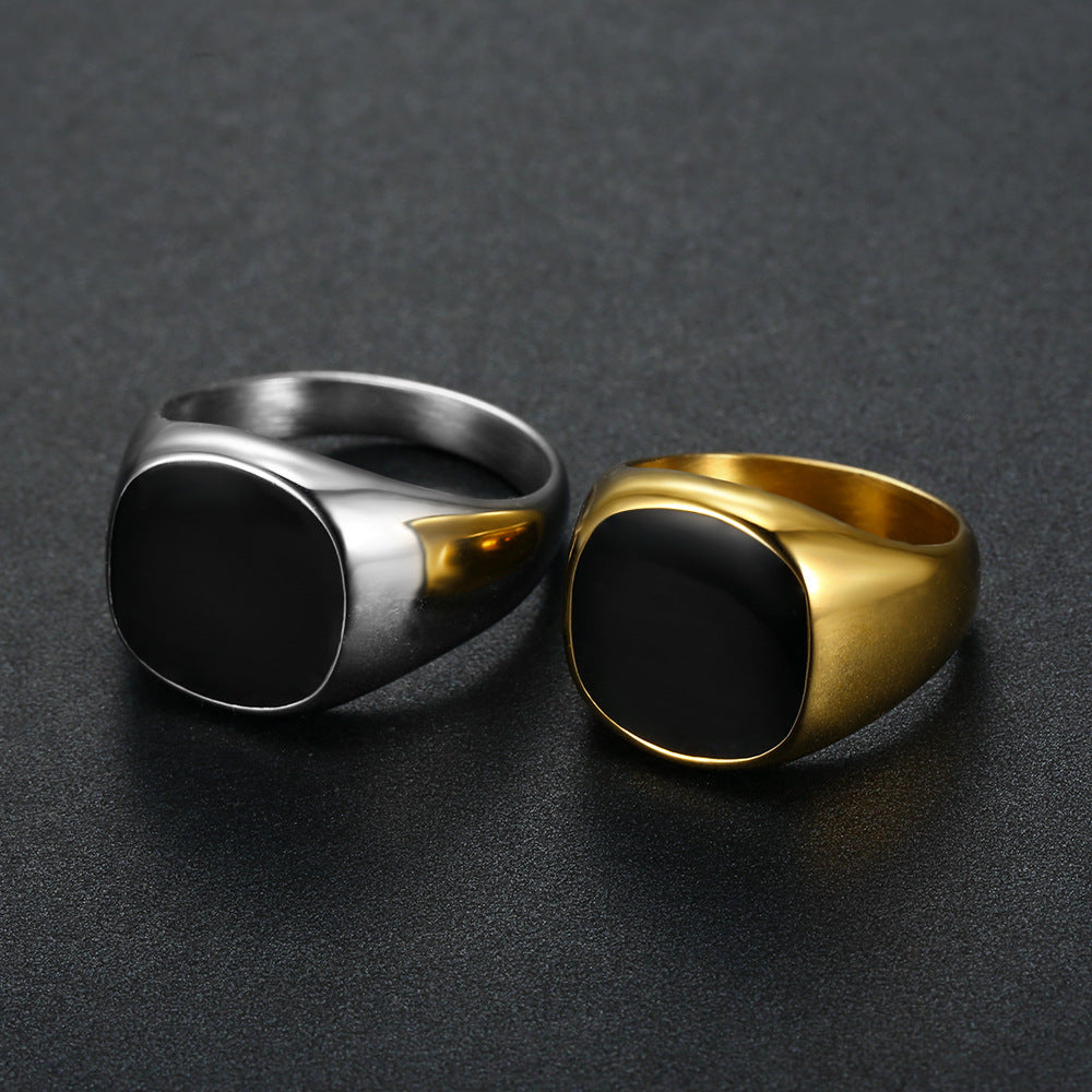 Square  Mens Ring