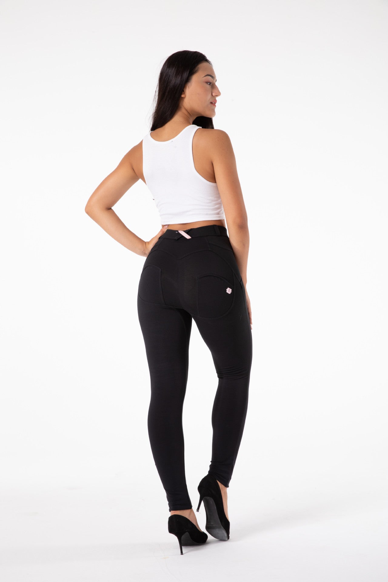 Mid Rise Tight Fitting Pants