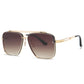 Mens  Double Beam Cut Edge Sunglasses